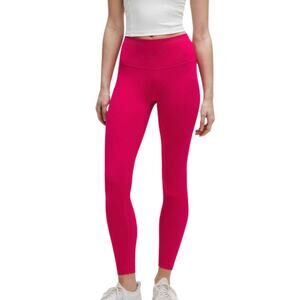 Lululemon Wunder Train HR Tight 25” Dragonfruit Pink Size 6 NWT